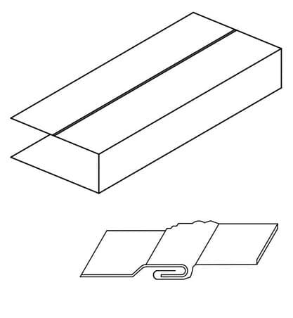 Acme lock — Longitudinal seam